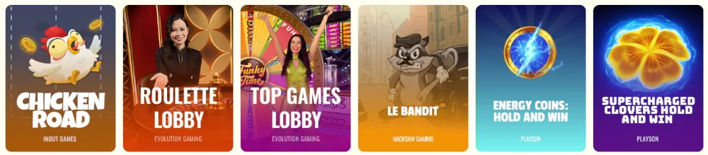 Julius Casino had spellenlobby met Chicken Road en live roulette